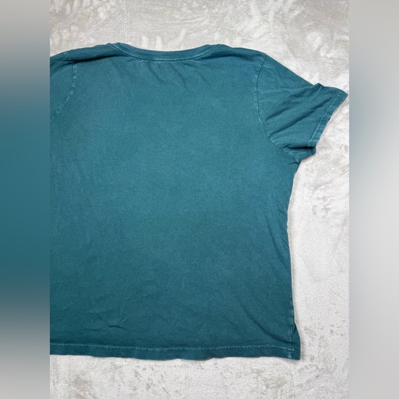Lucky Brand Christmas Holiday Winter Green Cotton Crewneck T-Shirt Top Size XXL - Picture 12 of 14